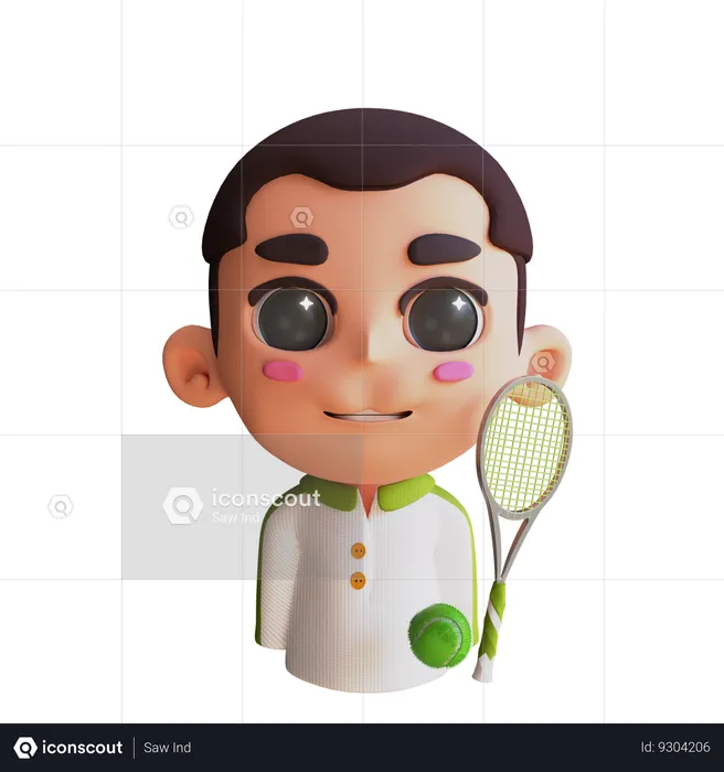 Avatar Tennis Player  3D Icon