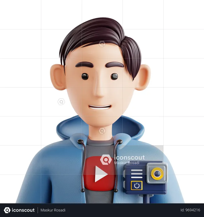 Avatar do youtuber  3D Icon