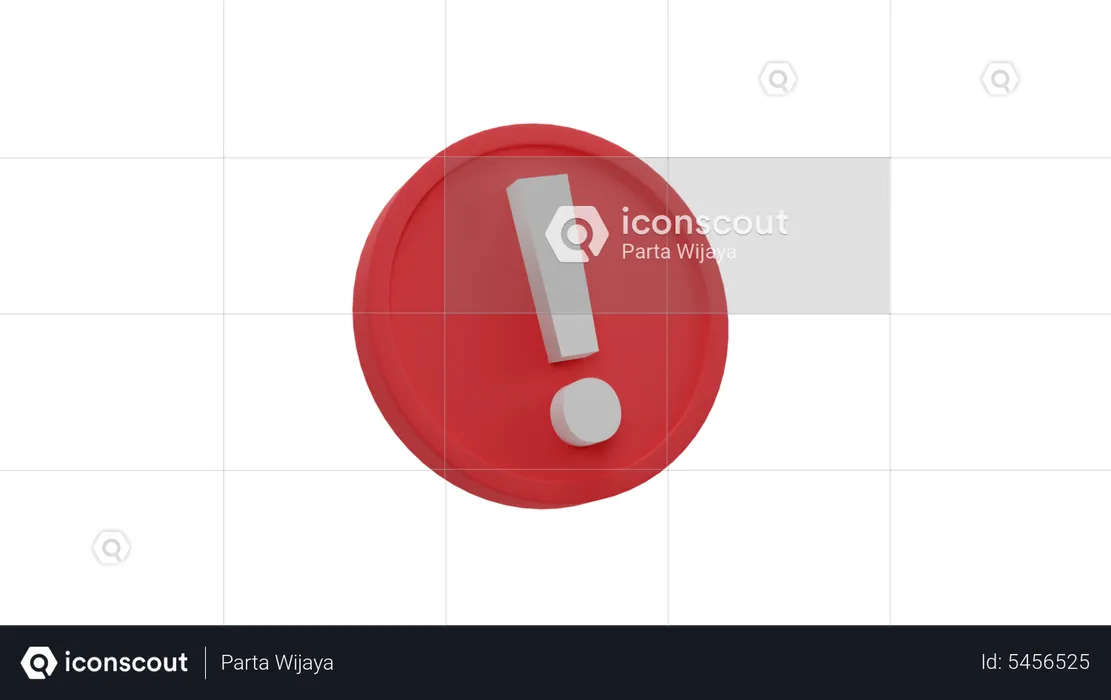 Avertissement  3D Icon