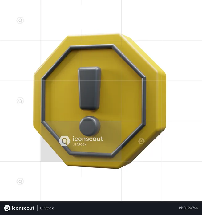 Avertissement  3D Icon