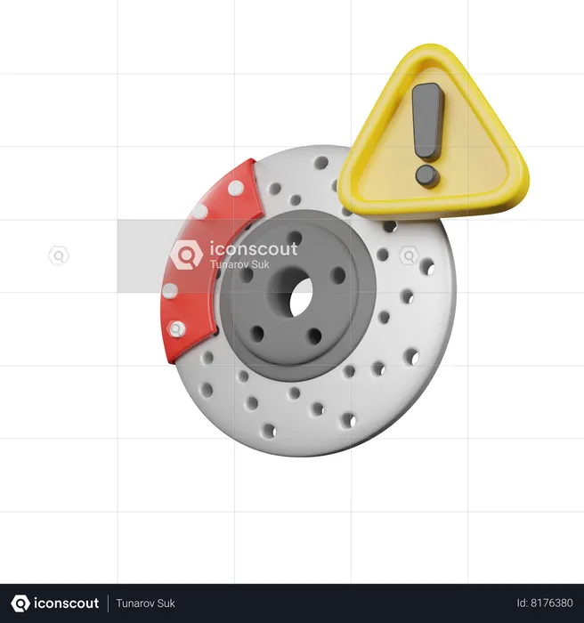 Avertissement de freinage  3D Icon