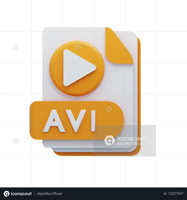 AVI-Datei  3D Icon