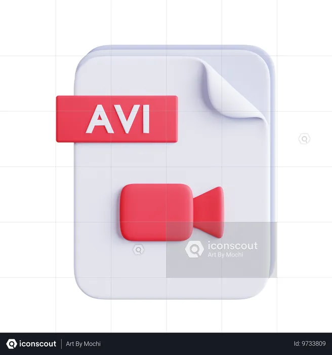 Avi File  3D Icon