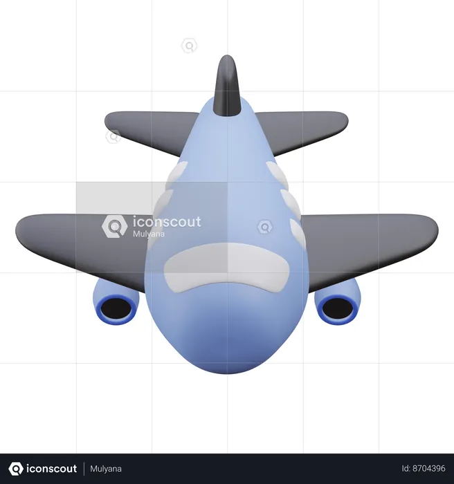 Avião  3D Icon