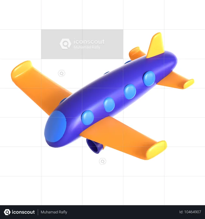 Avião  3D Icon