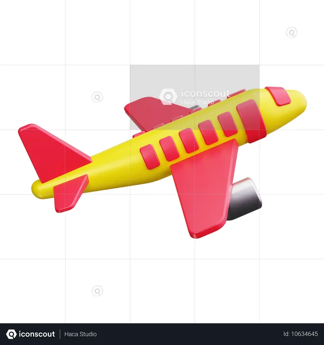 Avião  3D Icon