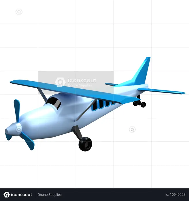 Avião  3D Icon