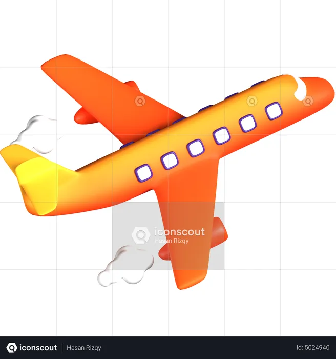 Avião  3D Icon