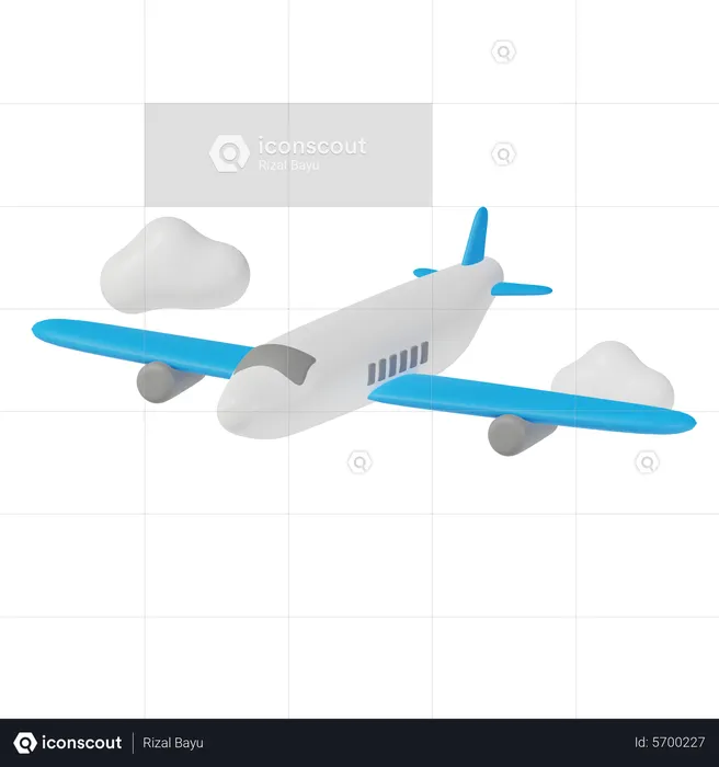 Avião  3D Icon