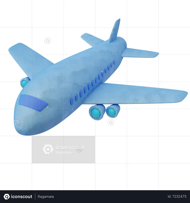 Avião  3D Icon