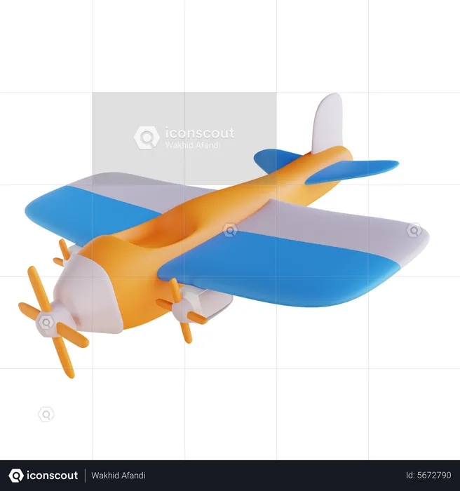 Avião de brinquedos  3D Icon