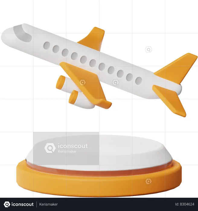 Avión  3D Icon