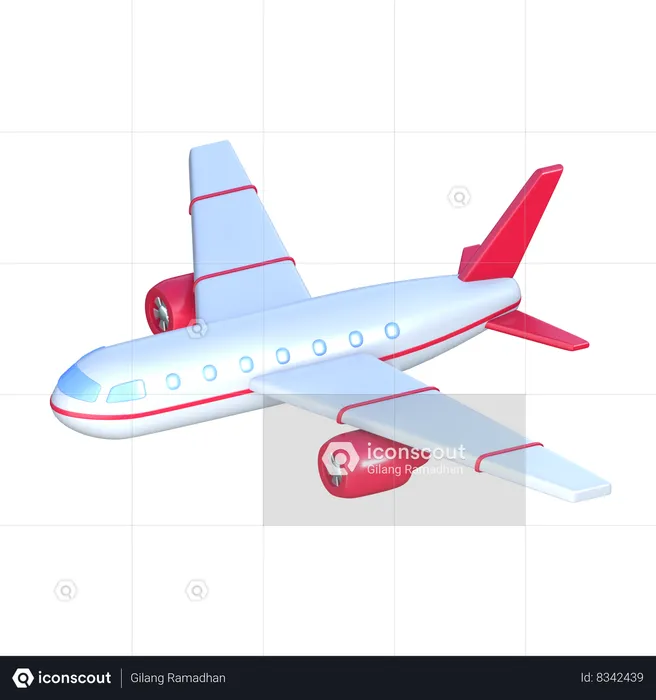 Avion  3D Icon