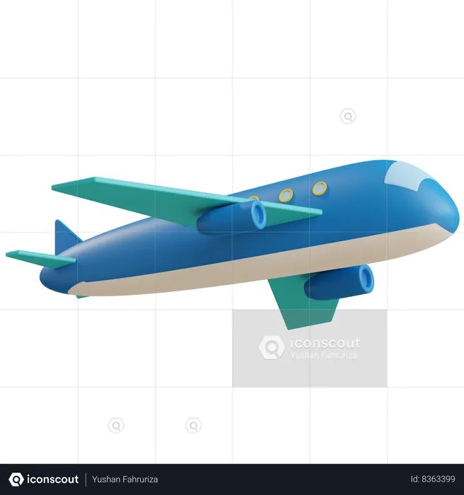 Avion  3D Icon