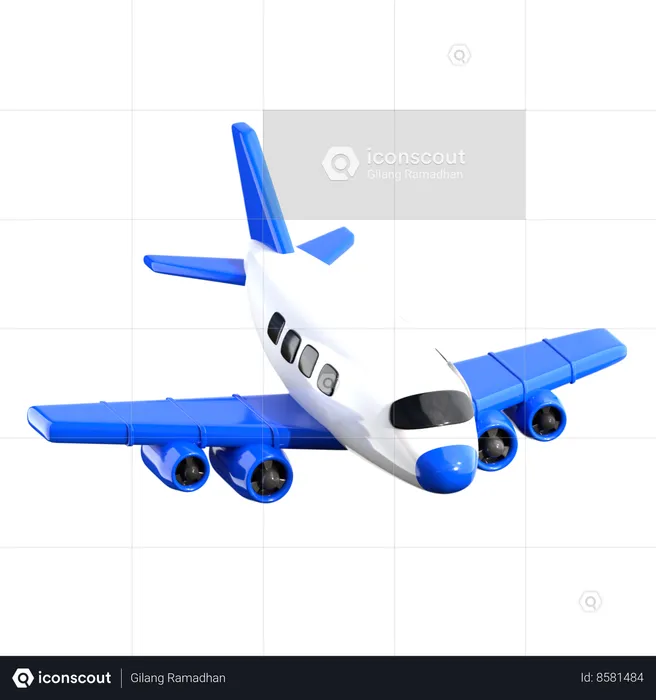 Avión  3D Icon