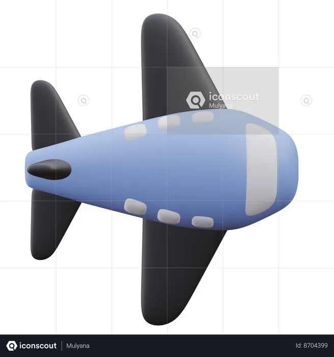 Avión  3D Icon