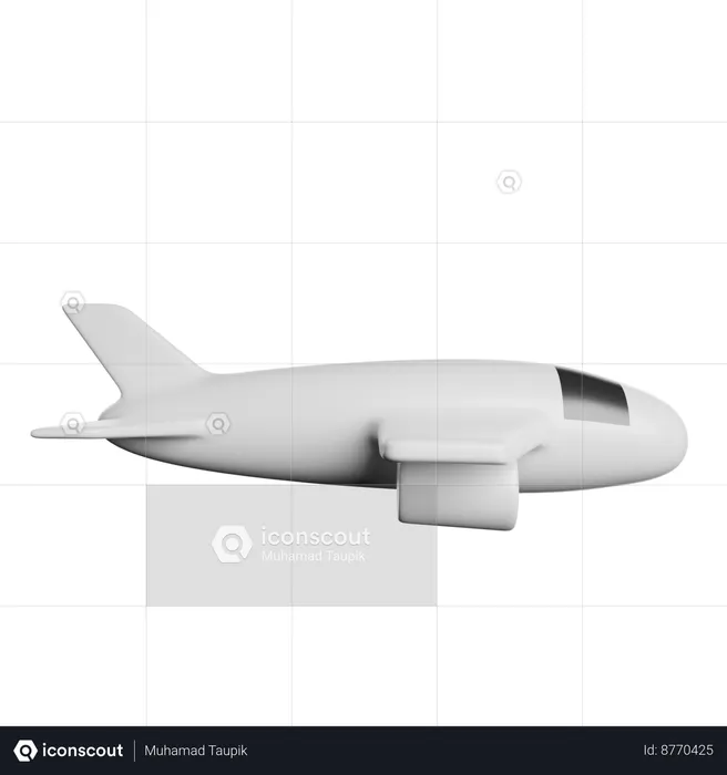 Avión  3D Icon