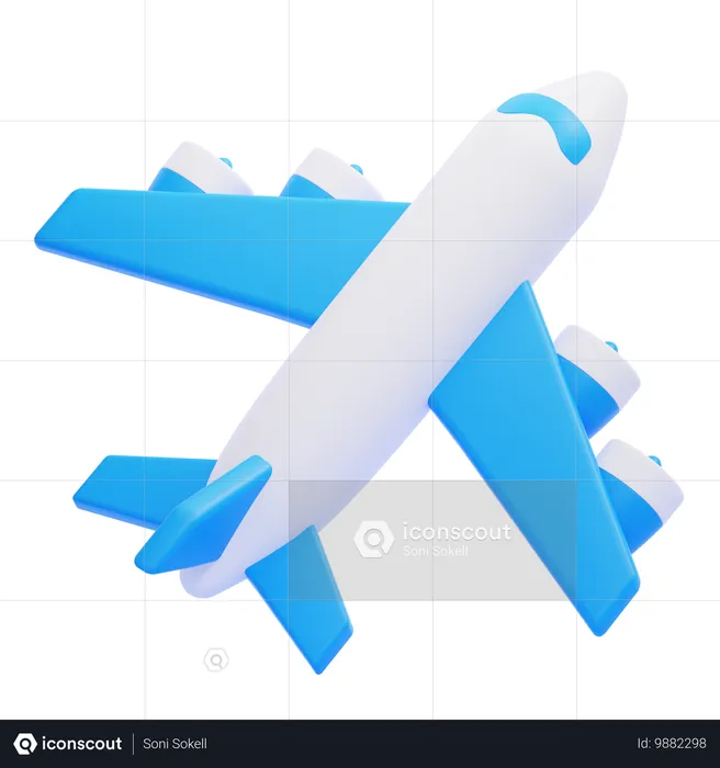 Avion  3D Icon