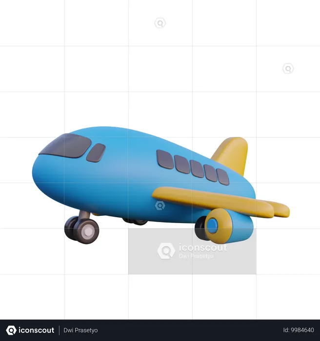 Avion de aire  3D Icon