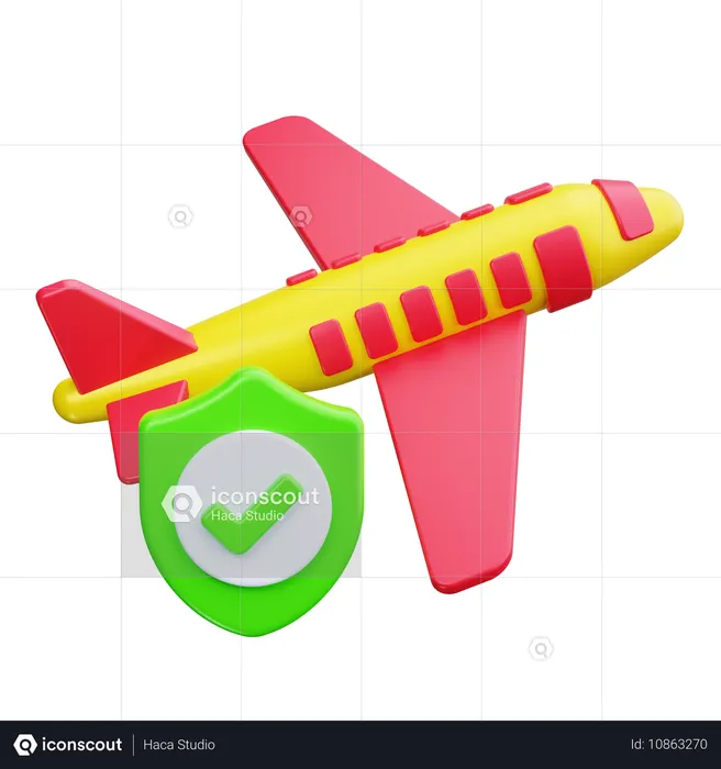 Avión  3D Icon