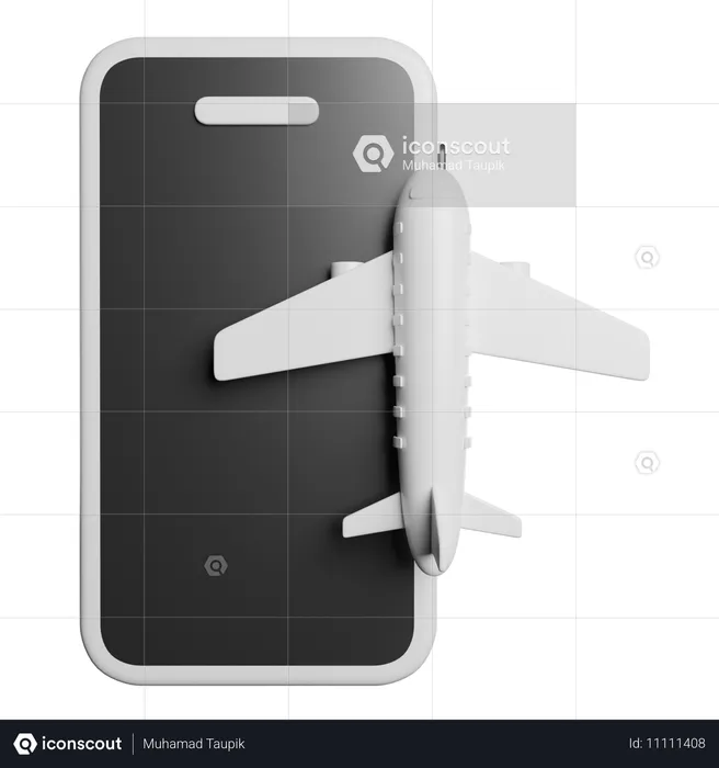 Avión  3D Icon