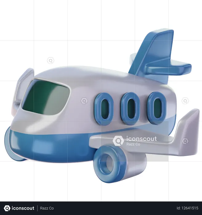 Avion  3D Icon