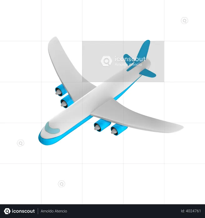 Avión  3D Illustration