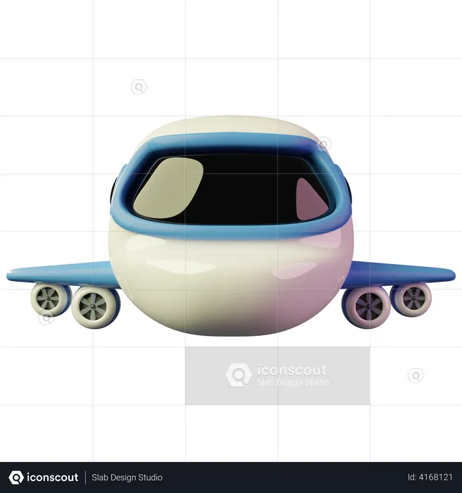 Avión  3D Illustration