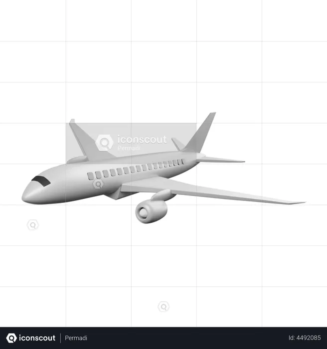 Avión  3D Illustration