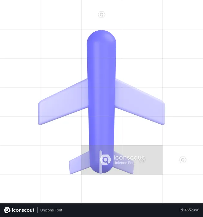 Avión  3D Icon