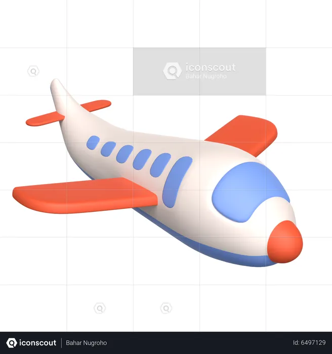 Avión  3D Icon