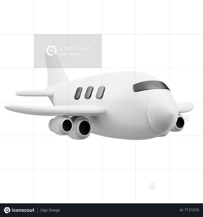 Avion  3D Icon