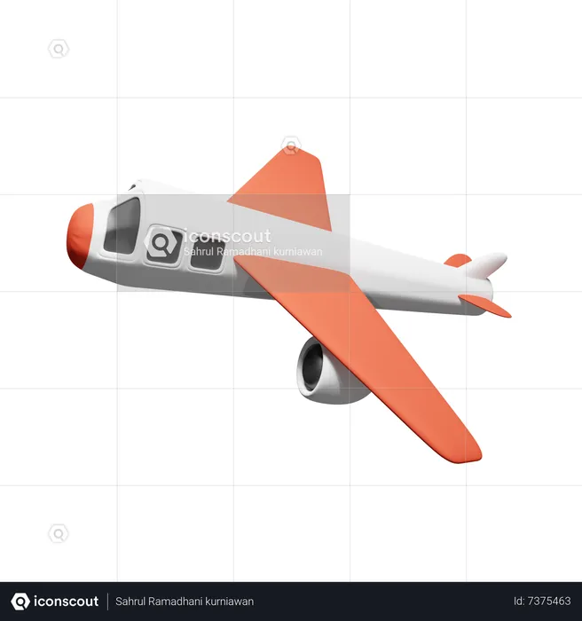 Avion  3D Icon