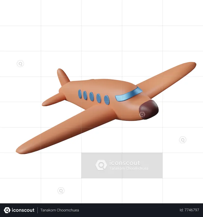 Avion  3D Icon