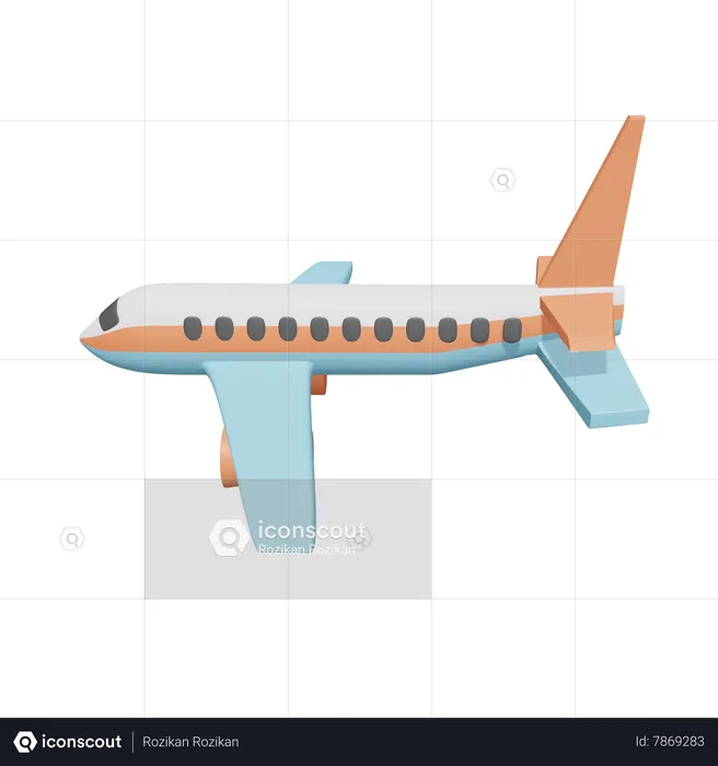 Avion  3D Icon