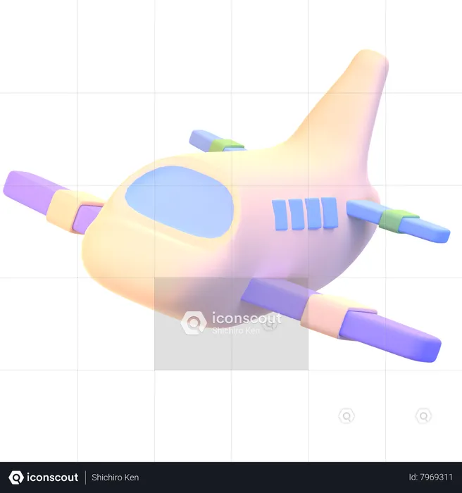 Avion  3D Icon