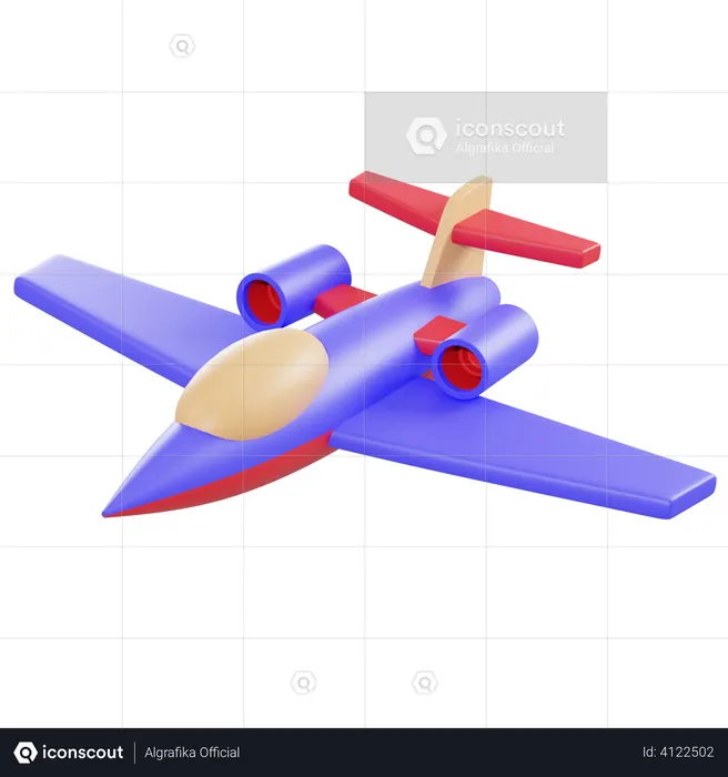 Avion à réaction  3D Illustration