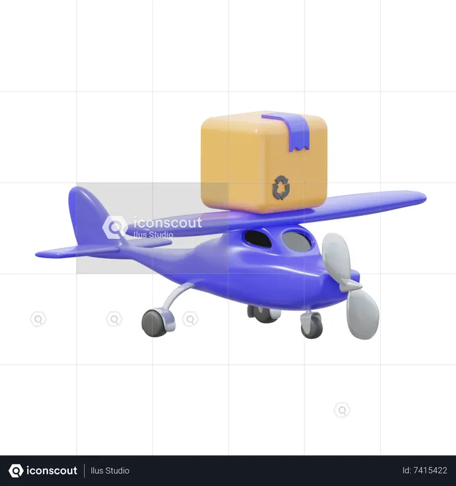 Avion cargo  3D Icon