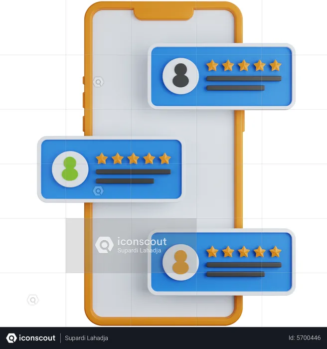 Avis client en ligne  3D Icon