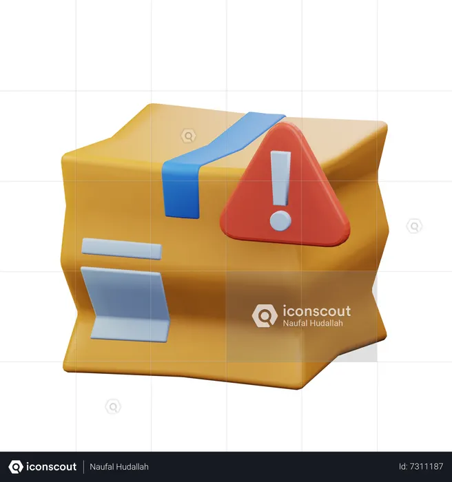 Aviso de pacote  3D Icon
