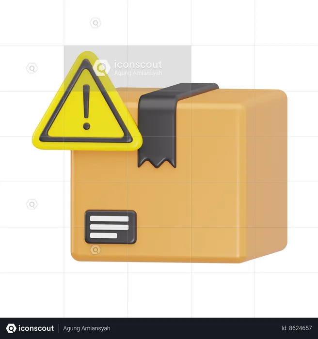 Aviso de pacote  3D Icon
