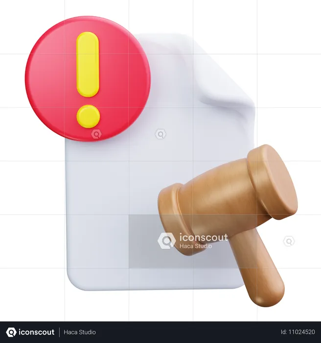 Aviso Legal  3D Icon