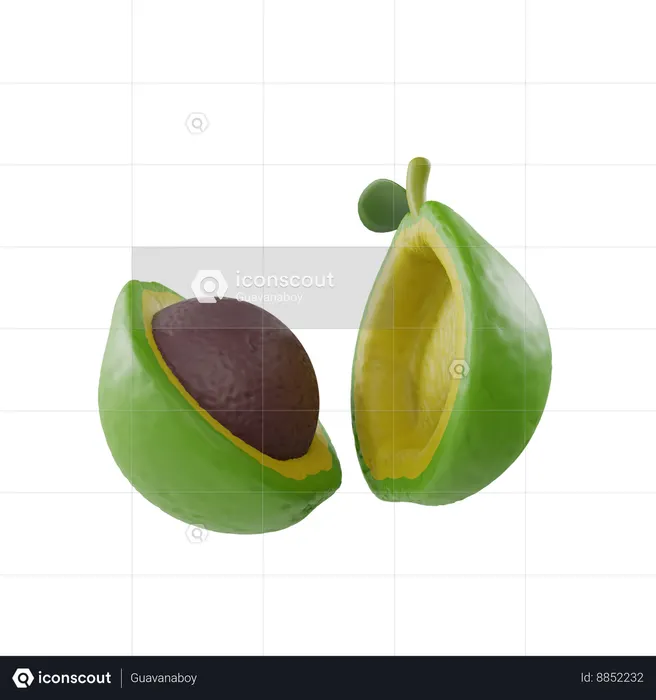 Avocado  3D Icon
