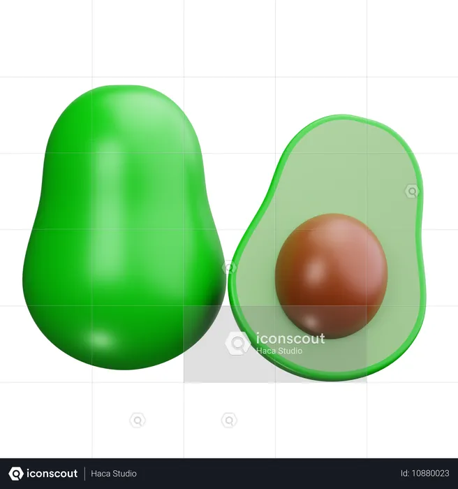 Avocado  3D Icon