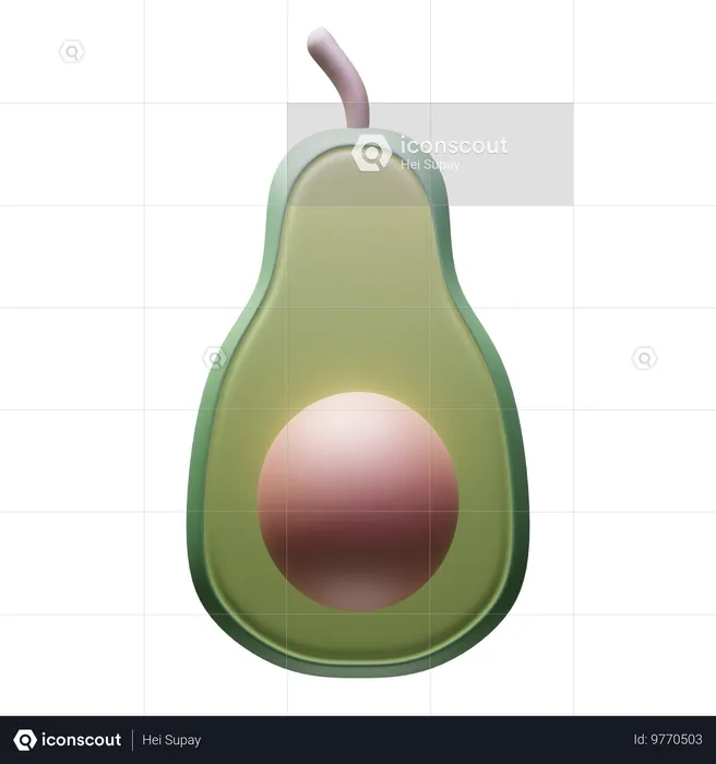 Avocado  3D Icon