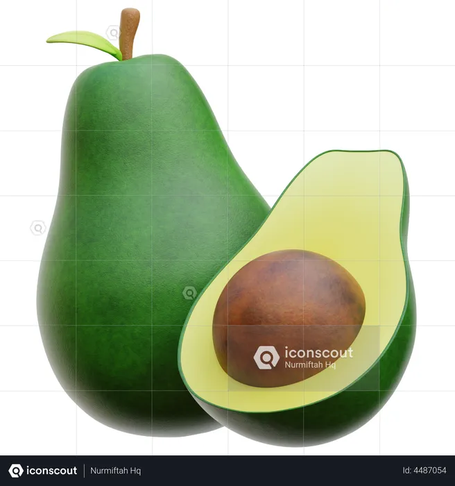 Avocado  3D Icon