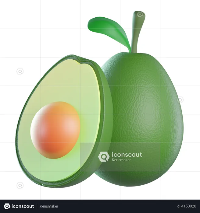 Avocado  3D Icon