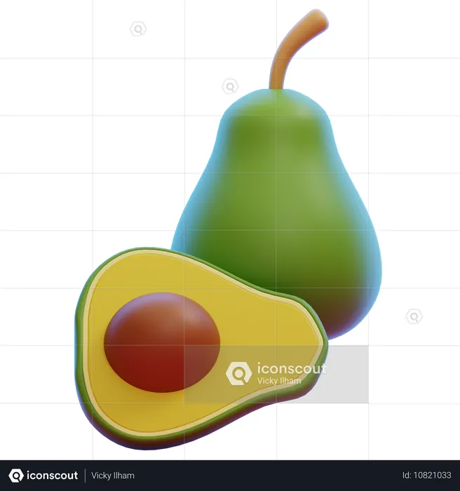 AVOCADO  3D Icon