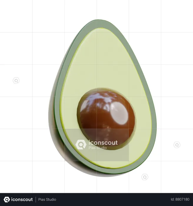 Avocados  3D Icon