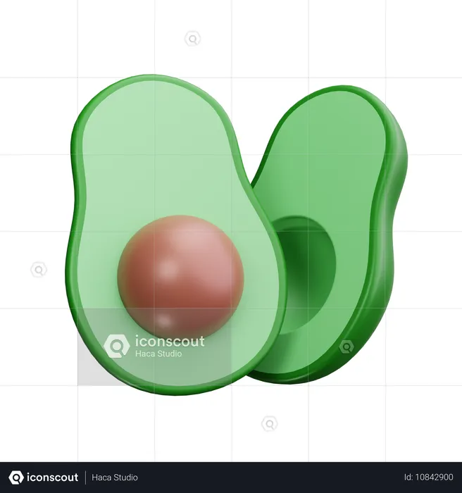 Avocat  3D Icon